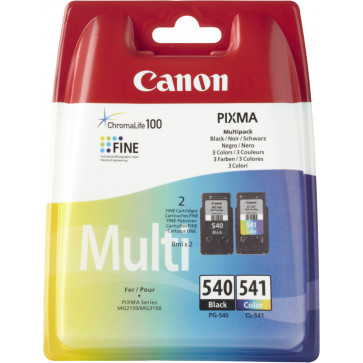 Cartus, color + negru, 2 buc./set, CANON PG540 - CL541 MultiPack