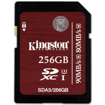 Card SDXC 256GB KINGSTON, Class 10, UHS-I U3