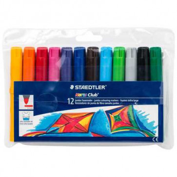 Carioci, 12 culori/set, STAEDTLER Noris Club Jumbo