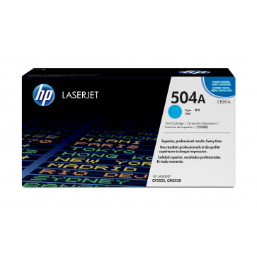 Toner, cyan, Nr. 504A, HP CE251A