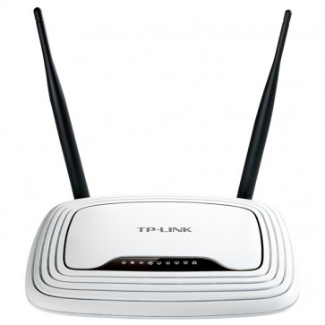 Router wireless TP-LINK TL-WR841N, 300Mbps, WAN, LAN, alb