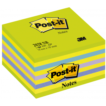 Notes autoadeziv cub, 76 x 76mm, 450 file/set, POST-IT 2028-NB