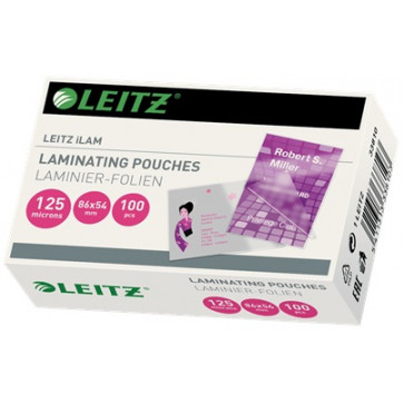 Folie laminare, 54 x 86mm, 125 mic, 100 folii, LEITZ MINI