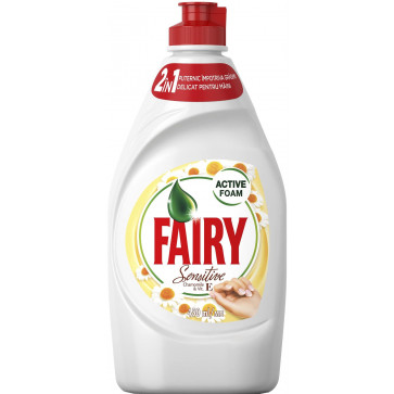 Detergent de vase FAIRY Sensitive Chamomile and Vitamin E, 450ml