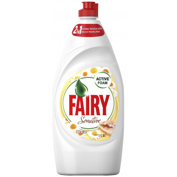 Detergent de vase FAIRY Sensitive, Chamomile and Vitamin E, 900ml