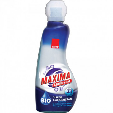Detergent gel pentru tesaturi, 1 L, SANO Maxima Gel Bio Lavanda Concentrat