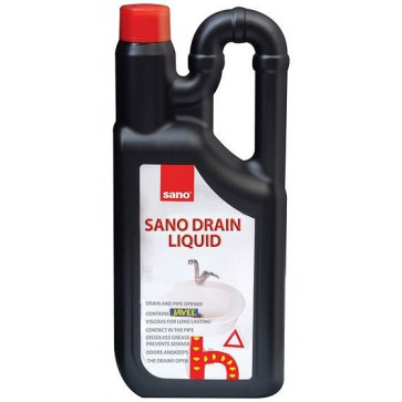 Detergent lichid pentru desfundat instalatii sanitare, 1 L, SANO Drain