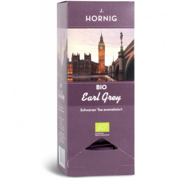 Ceai Earl Grey BIO, 25 plicuri triunghiulare, J. HORNIG