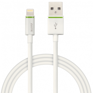 Cablu de date - USB, 2m, alb, LEITZ Complete Lightning