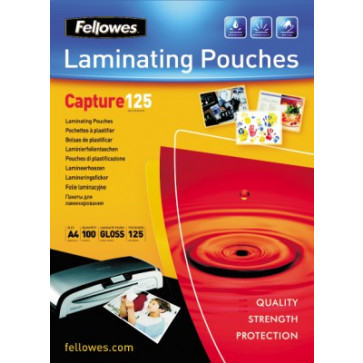 Folie laminare 60 x 90mm, 125 mic, 100 folii, FELLOWES