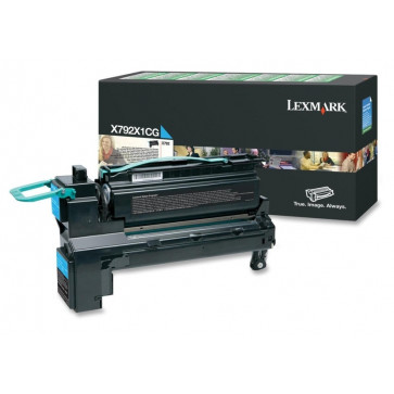 Toner, cyan, LEXMARK X792X1CG