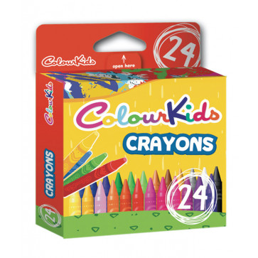 Creioane cerate, 24 culori/set, PIGNA ColourKids