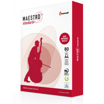 Hartie alba A4 80 g/mp 500 coli/top MAESTRO Standard