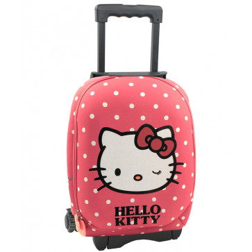 Ghiozdan scolar, 1-4, 2 compatimente, troller detasabil, PIGNA Hello Kitty