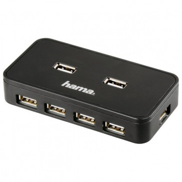 Hub USB, 7 porturi, negru, HAMA 