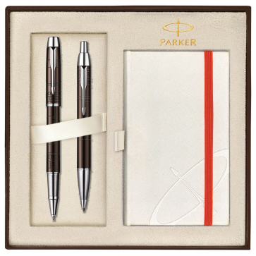 Set PARKER IM Premium Metallic Brown CT - Roller + Pix