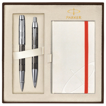 Set PARKER IM Premium Twin Chiselled CT - Roller + Pix