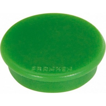 Magnet rotund, verde, 10 buc/set, 24mm, FRANKEN Tacking