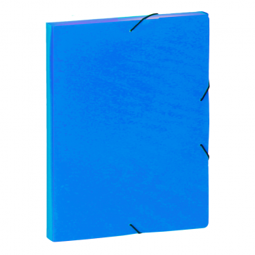 Mapa din plastic, A4, albastru, cu elastic, VIQUEL Coolbox