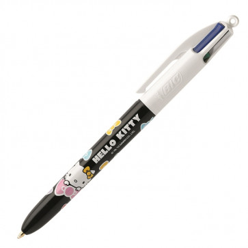 Pix cu mecanism si 4 culori, 1.0mm, BIC 4Colours HELLO KITTY