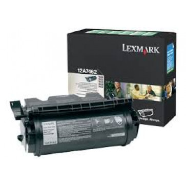 Toner, black, LEXMARK 12A7462