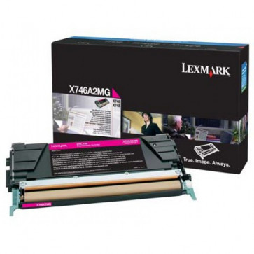 Toner, magenta, LEXMARK X746A2MG 