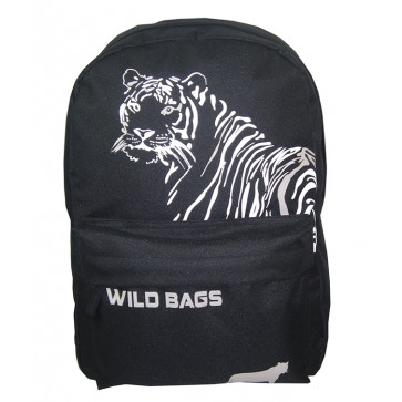 Ghiozdan, gimanziu, simplu, negru, PIGNA Wild Bags