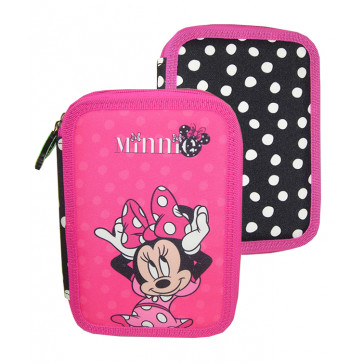 Penar neechipat, 3 fermoare, rosu, PIGNA Minnie Mouse