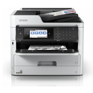 Multifunctional inkjet monocrom EPSON WorkForce Pro WF-M5799DWF, A4, USB, Retea, Wi-Fi, Fax