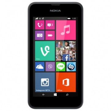 Smartphone Dual Sim, 4", 5MP, Micro SD, Wi-Fi, Bluetooth, Grey, NOKIA Lumia 530