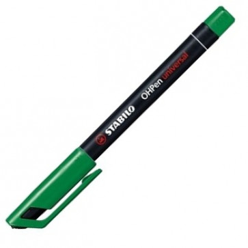 Marker permanent, 1mm, verde, STABILO OHPen M