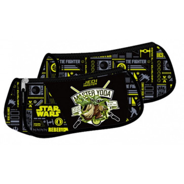 Penar tip etui, triunghiular, negru, PIGNA Star Wars Yoda