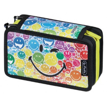 Penar echipat, 31 piese, 3 compartimente, HERLITZ Smiley World Rainbow