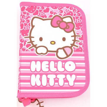 Penar, roz, doua extensii, HELLO KITTY Dungi