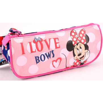 Penar tip etui, triunghiular, roz, MINNIE MOUSE