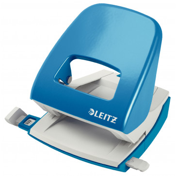Perforator metalic de birou, pentru maxim 30 coli, albastru deschis, LEITZ 5008 NeXXt Series