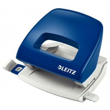 Perforator plastic de birou, pentru maxim 16 coli, albastru, LEITZ 5038 NeXXt Series