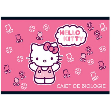 Caiet pentru biologie, 17 x 24cm, 24 file, PIGNA Premium - Hello Kitty