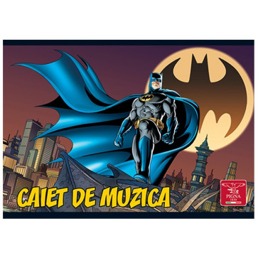 Caiet pentru muzica, 17 x 24cm, PIGNA Batman