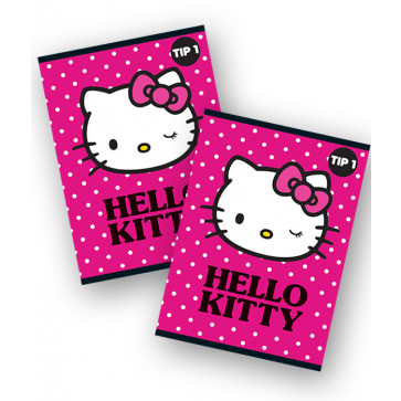 Caiet A5, 24 file, tip 1, PIGNA Premium - Hello Kitty