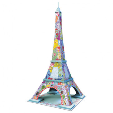 Puzzle 3D Turnul Eiffel colorat, 216 piese, RAVENSBURGER Puzzle 3D