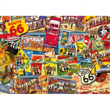 Puzzle Route 66, 1000 piese, RAVENSBURGER Puzzle Adulti