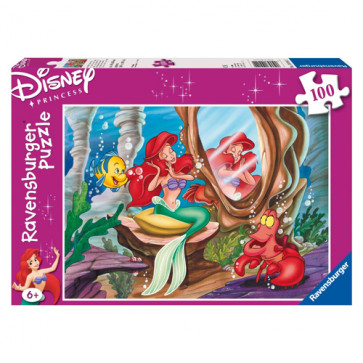 Puzzle Lumea subacvatica a lui Ariel, 100 piese, RAVENSBURGER Puzzle Copii