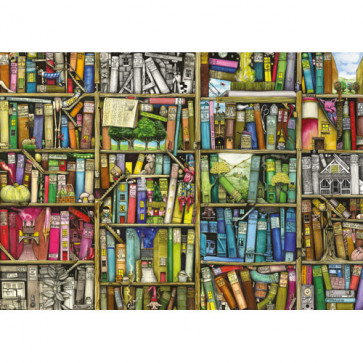 Puzzle libraria bizara, 1000 piese, RAVENSBURGER Puzzle Adulti
