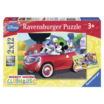 Puzzle Minnie, Mickey si prietenii, 2x12 piese, RAVENSBURGER Puzzle Copii