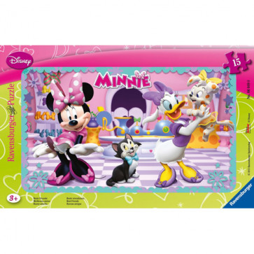 Puzzle Minnie Mouse, 15 piese, RAVENSBURGER Puzzle Copii