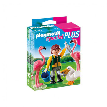 Ingrijitor zoo cu pasari exotice, PLAYMOBIL Special Plus