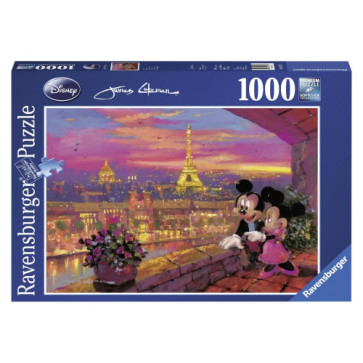 Puzzle Disney apusul la Paris, 1000 piese, RAVENSBURGER