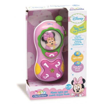 Telefon Minnie Mouse, CLEMENTONI Disney Baby