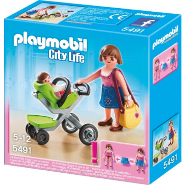 Mama cu carucior de copil, PLAYMOBIL